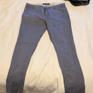 Men's Zara Gray/Blue Skinny Casual Pants - 32